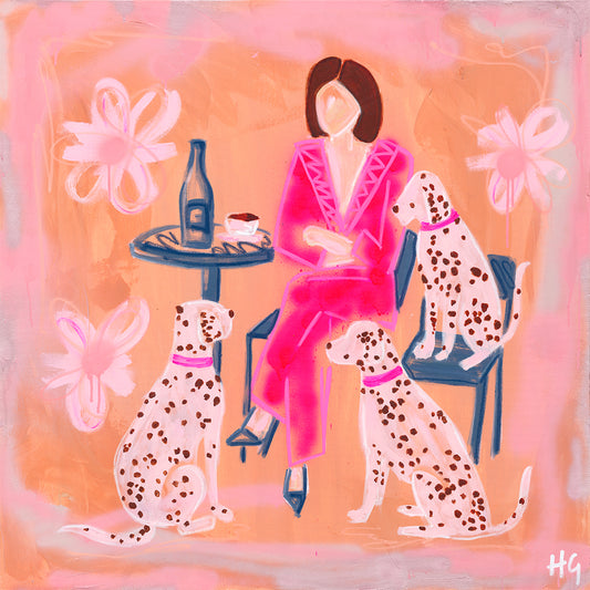Dining with Dalmations - Acrylic