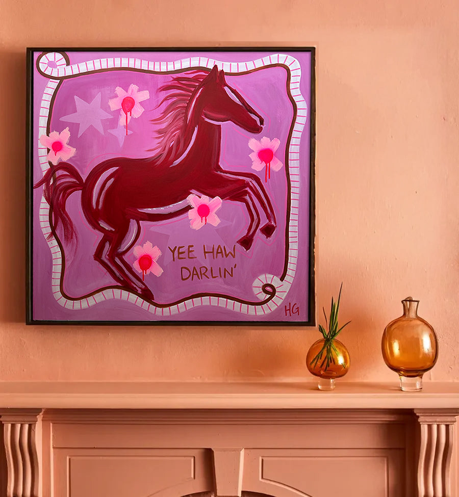 Yee Haw Darlin' - Stretched Canvas