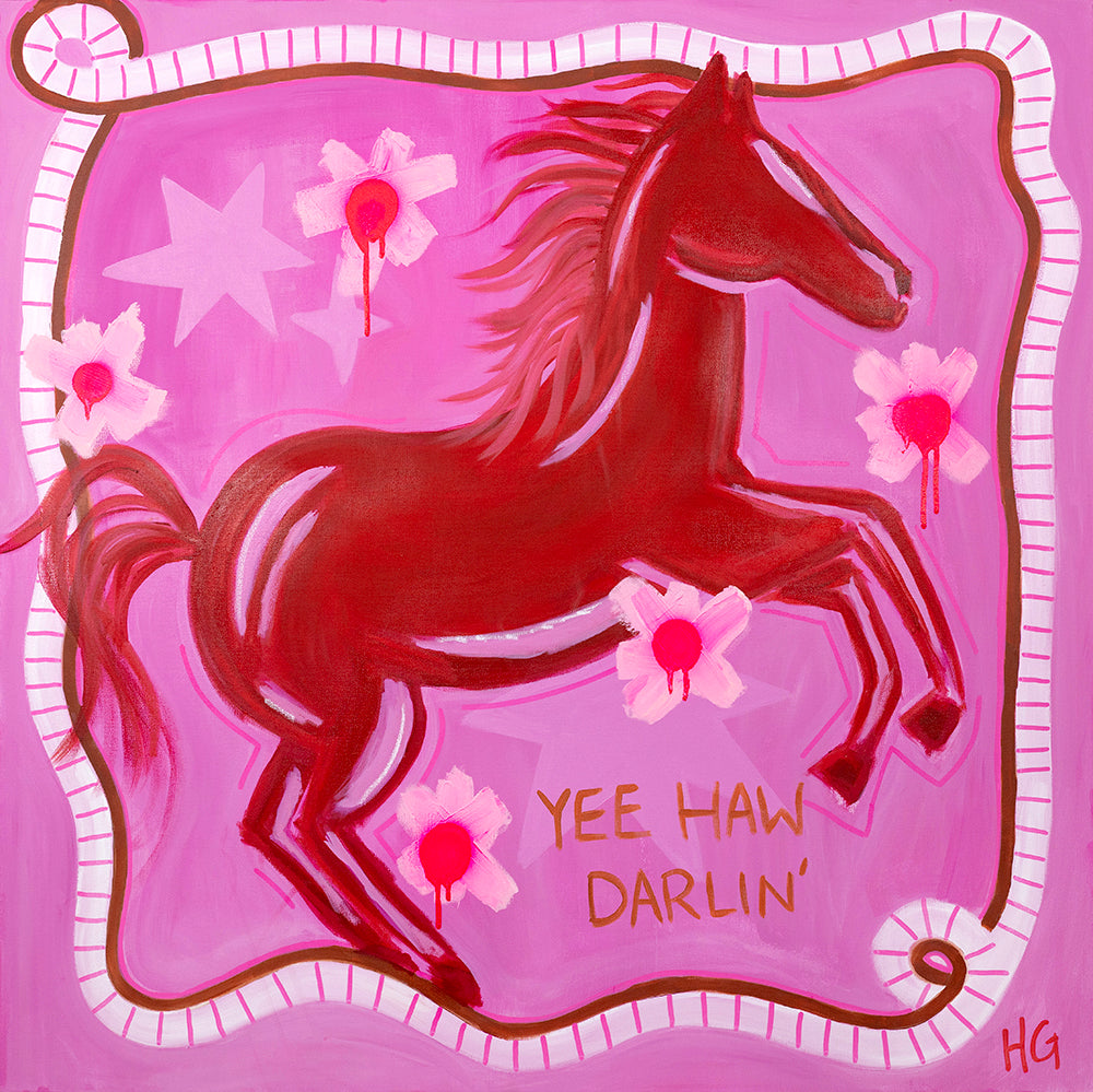 Yee Haw Darlin' - Stretched Canvas
