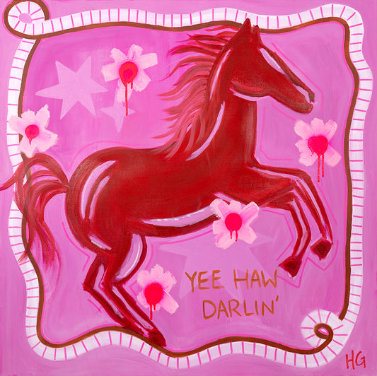 Yee Haw Darlin' - Stretched Canvas
